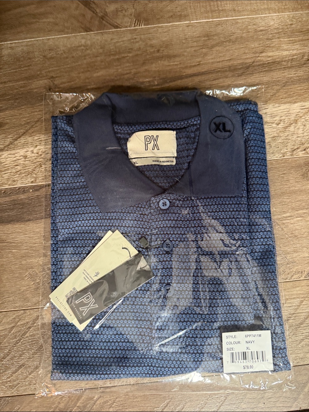 PX Navy Men's Polo Shirt - XL